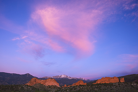 Earliest Light at the Garden of the Gods, Colorado Springs, CO